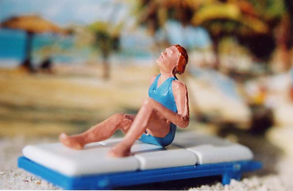 jill in blue swimsuit